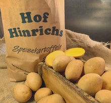 Laden Sie das Bild in den Galerie-Viewer, Vorratsbox Kartoffeln gelb, geschmackvoll und festkochend 25kg